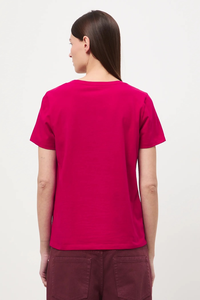 Odzież T-shirt bawełniany damski RW24-TSD043 czerwony