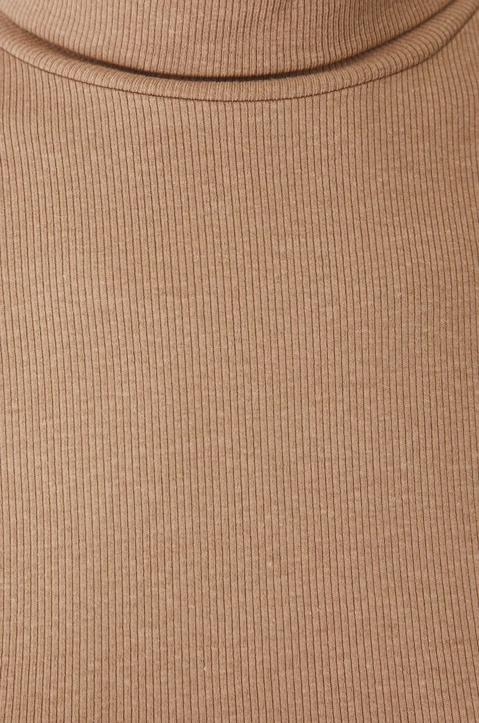 T-shirt damski z modalem kolor beżowy RW24-TSD070 beżowy