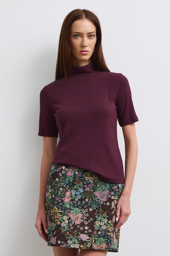 Medicine T-shirt damski RW24-TSD070 bordowy RW24