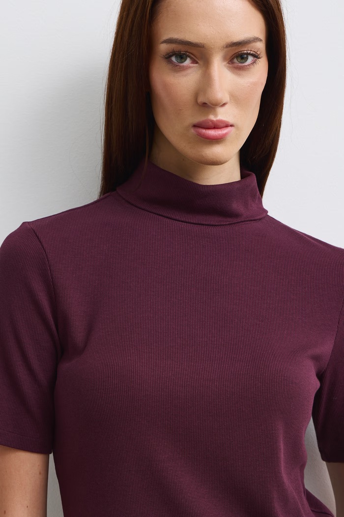 T-shirt damski Medicine RW24-TSD070 bordowy