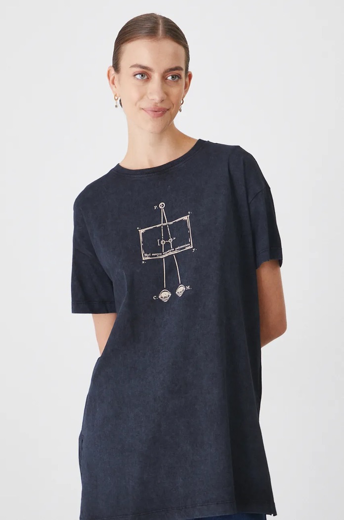 Odzież T-shirt bawełniany damski – Medicine z okazji roku Miłosza, kolor czarny RW24-TSD650 czarny