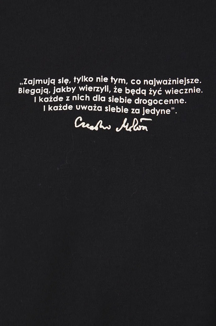 T-shirt damski – Medicine z okazji roku Miłosza, kolor czarny RW24-TSD655