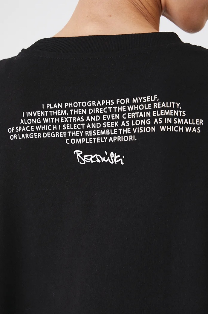 T-shirt bawełniany damski z kolekcji Zdzisław Beksiński x Medicine kolor czarny RW24-TSD852