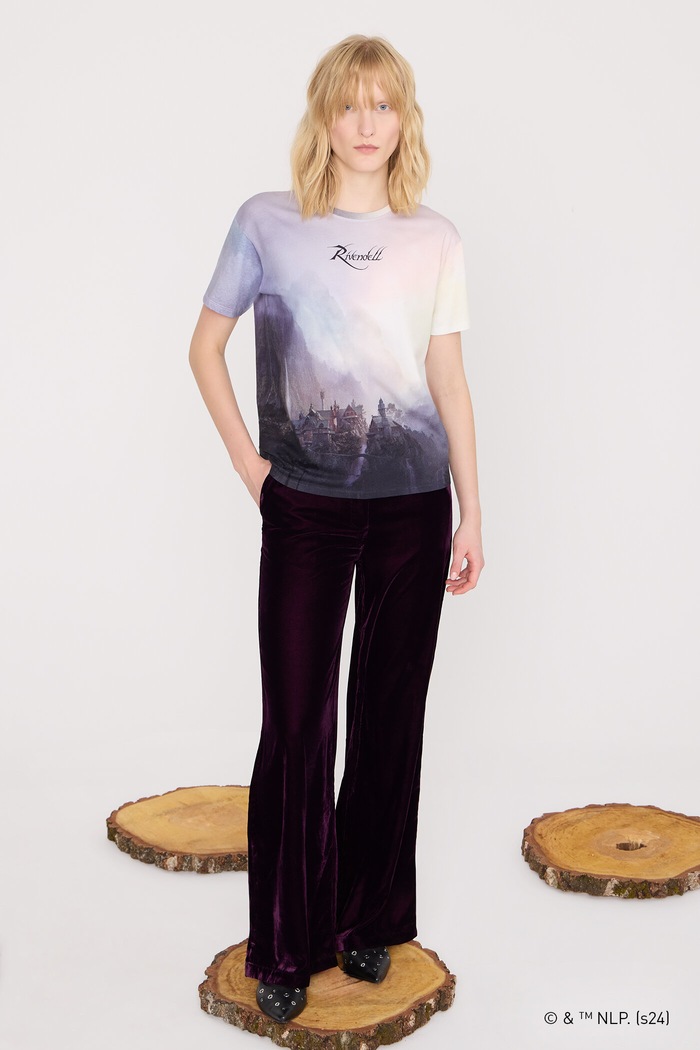 T-shirt bawełniany damski z kolekcji The Lord of the Rings kolor czarny bawełna czarny RW24-TSDA81