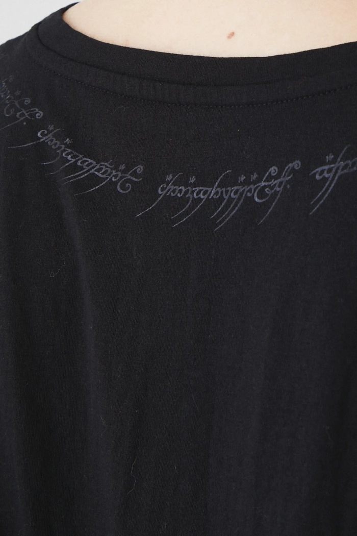 T-shirt bawełniany damski z kolekcji The Lord of the Rings kolor czarny RW24-TSDA88