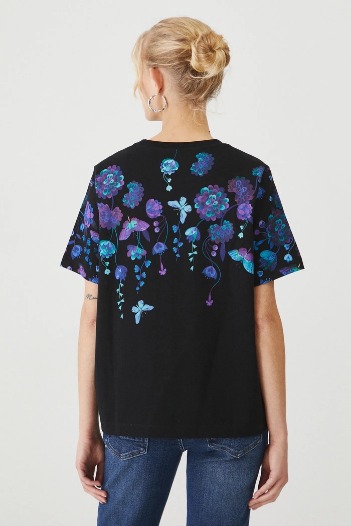 T-shirt bawełniany damski z kolekcji Karolina Matyjaszkowicz x Medicine kolor czarny czarny RW24-TSDB62