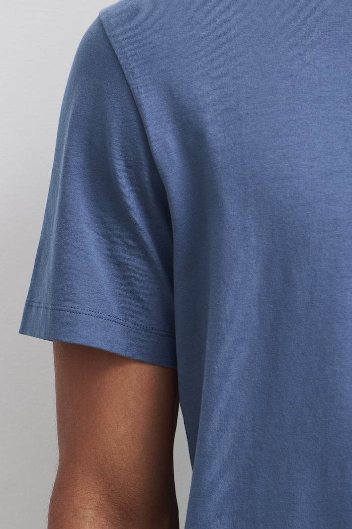 T-shirt męski bawełniany z elastanem Medicine RW24-TSM026 niebieski