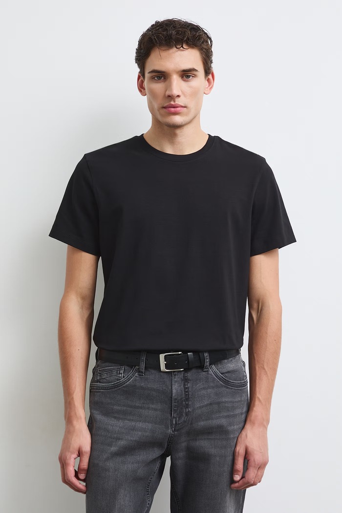 Medicine t-shirt z elastanem czarny RW24-TSM026