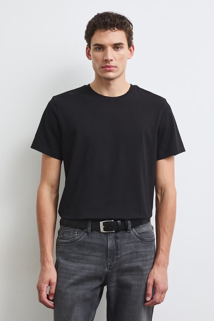 Medicine t-shirt z elastanem czarny RW24-TSM026
