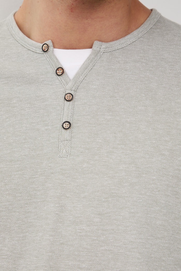 T-shirt basic męski bawełniany z elastanem RW24-TSM040