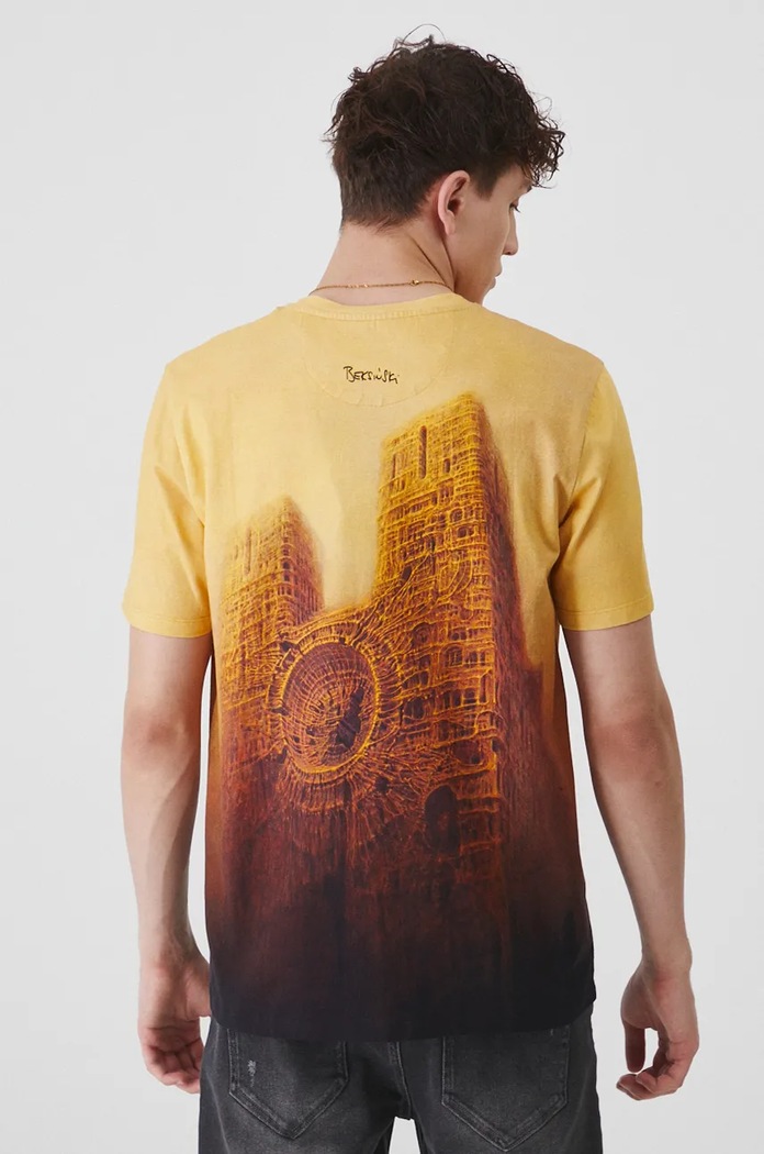 Odzież T-shirt męski z kolekcji Zdzisław Beksiński x Medicine kolor multicolor RW24-TSM850 multicolor