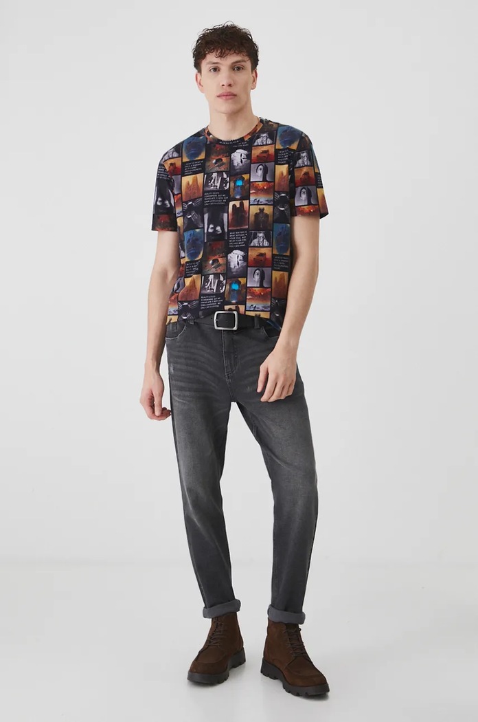 T-shirt męski z kolekcji Zdzisław Beksiński x Medicine kolor multicolor RW24-TSM854 multicolor