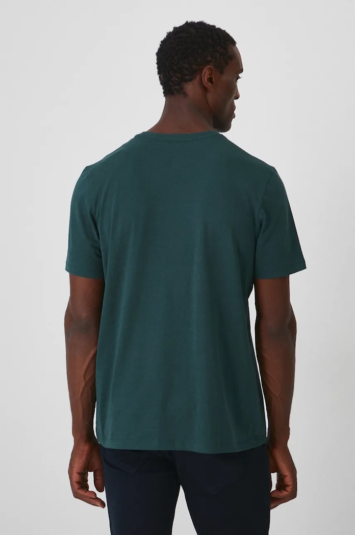 Odzież T-shirt bawełniany męski z nadrukiem kolor zielony RW24-TSMA20 zielony
