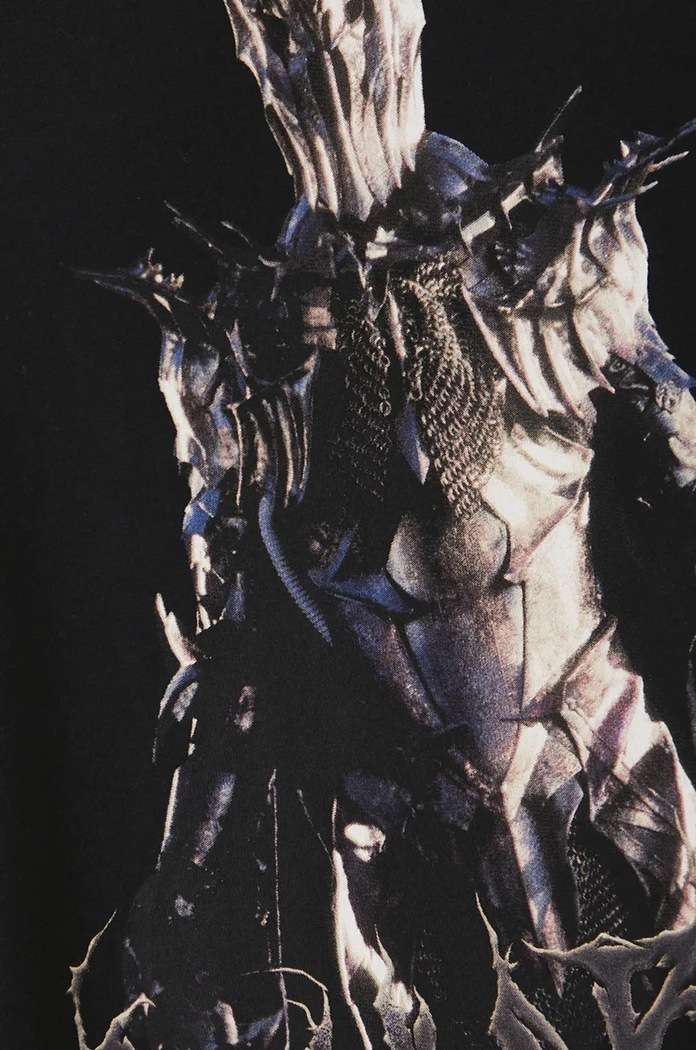 T-shirt bawełniany męski z kolekcji The Lord of the Rings kolor czarny RW24-TSMA82