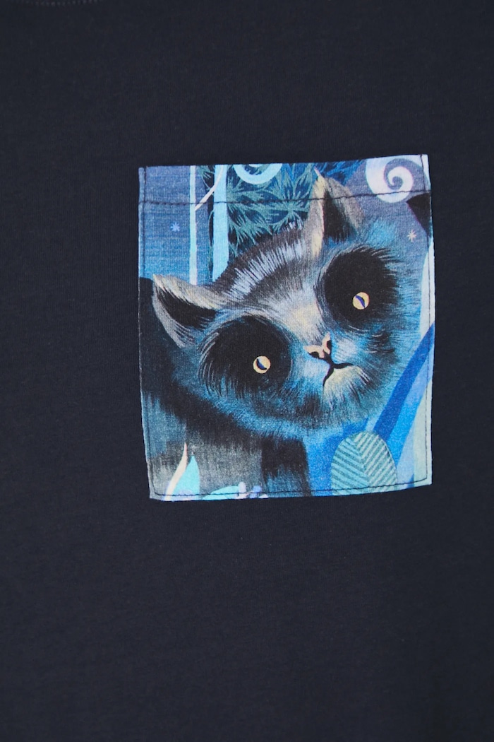 T-shirt bawełniany męski z kolekcji Karolina Matyjaszkowicz x Medicine kolor granatowy RW24-TSMB10 granatowy
