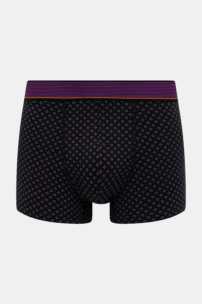 Bokserki bawełniane męskie z drobnym wzorem (3-pack) RW25-BBM701 multicolor RW25