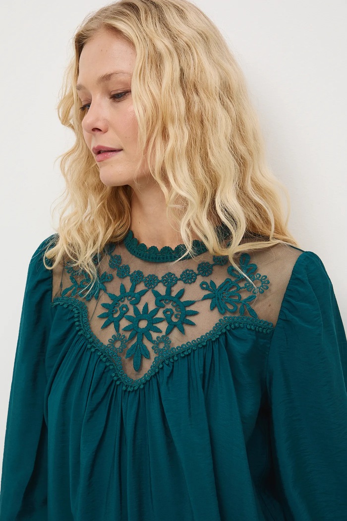 Medicine bluza imprimeu turcoaz RW25-BDDC04