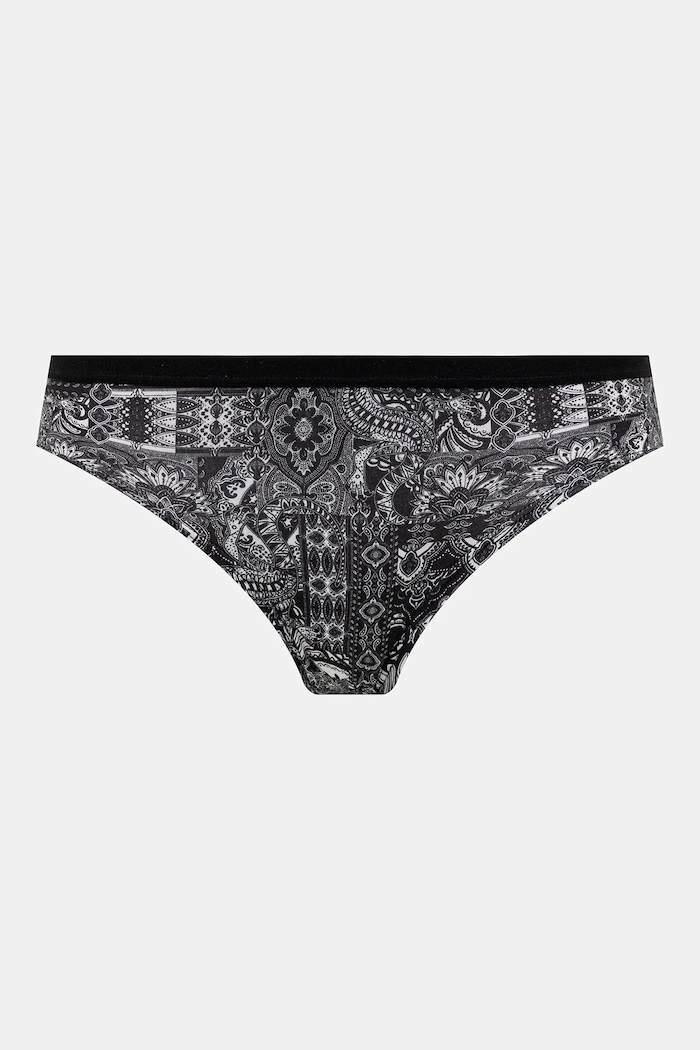 Odzież Figi bawełniane damskie briefs z elastanem wzorzyste (2-pack) RW25-BID501 multicolor