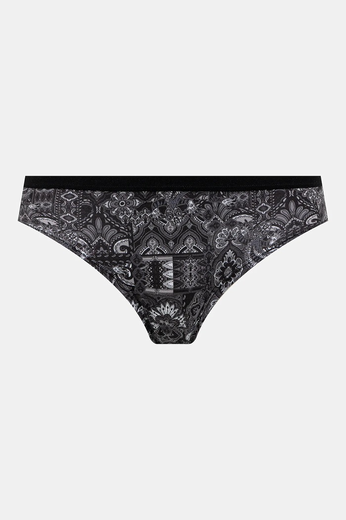 Figi bawełniane damskie briefs z elastanem wzorzyste (2-pack) multicolor RW25-BID501