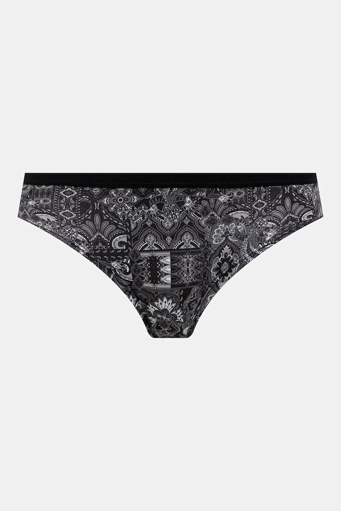Figi bawełniane damskie briefs z elastanem wzorzyste (2-pack) multicolor RW25-BID501
