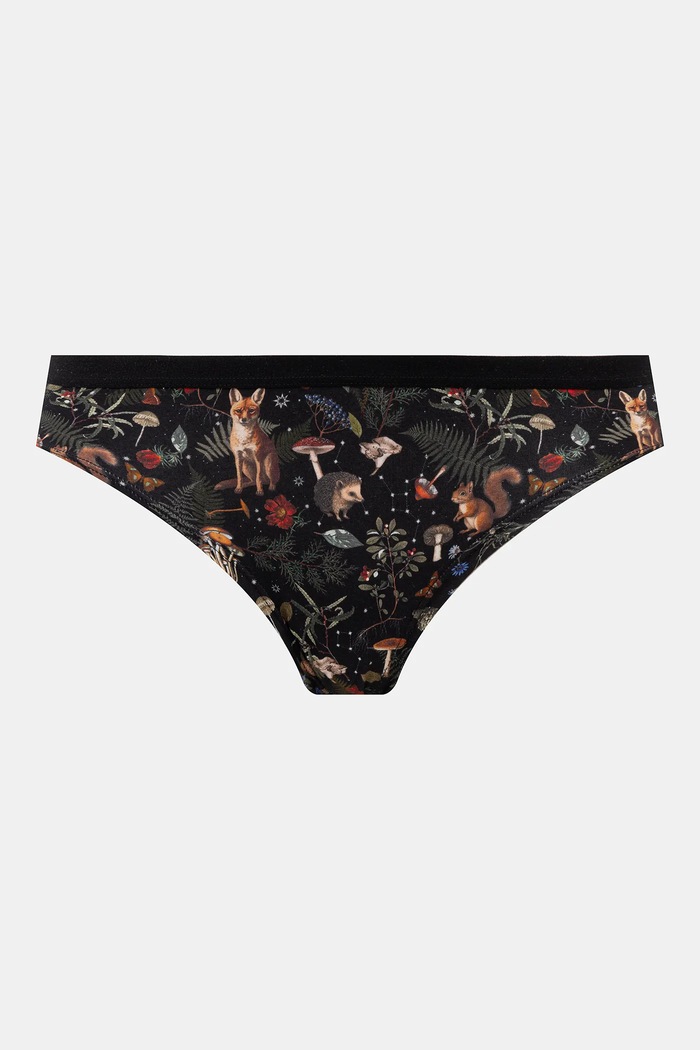 Figi bawełniane damskie briefs z elastanem wzorzyste (3-pack) RW25-BID503 multicolor RW25
