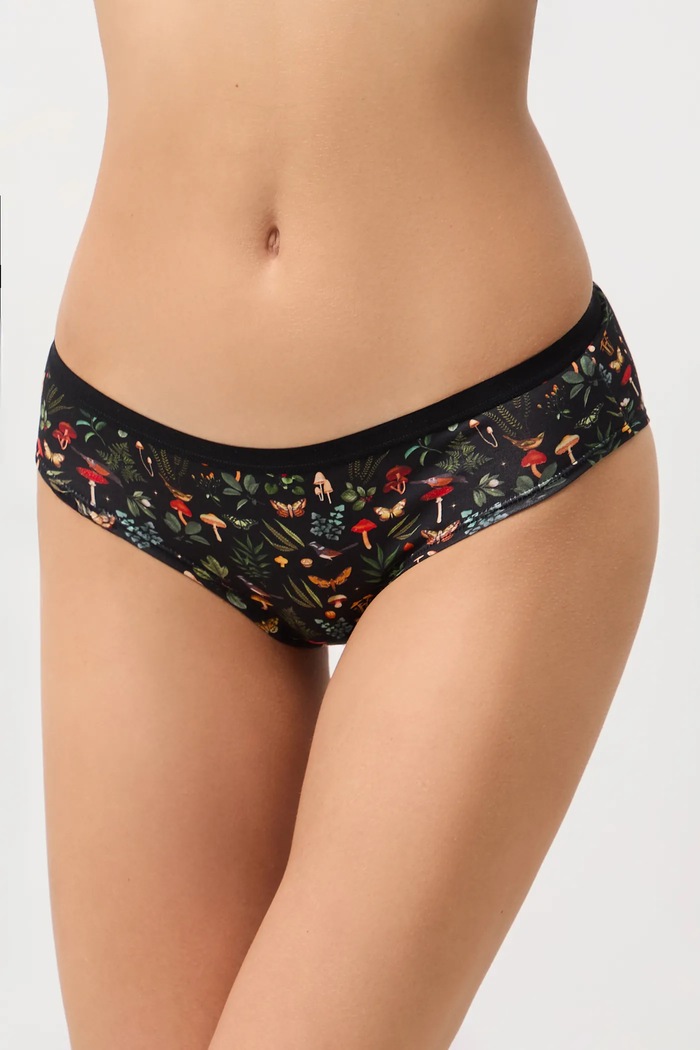 Figi bawełniane damskie briefs z elastanem wzorzyste (3-pack) RW25-BID503