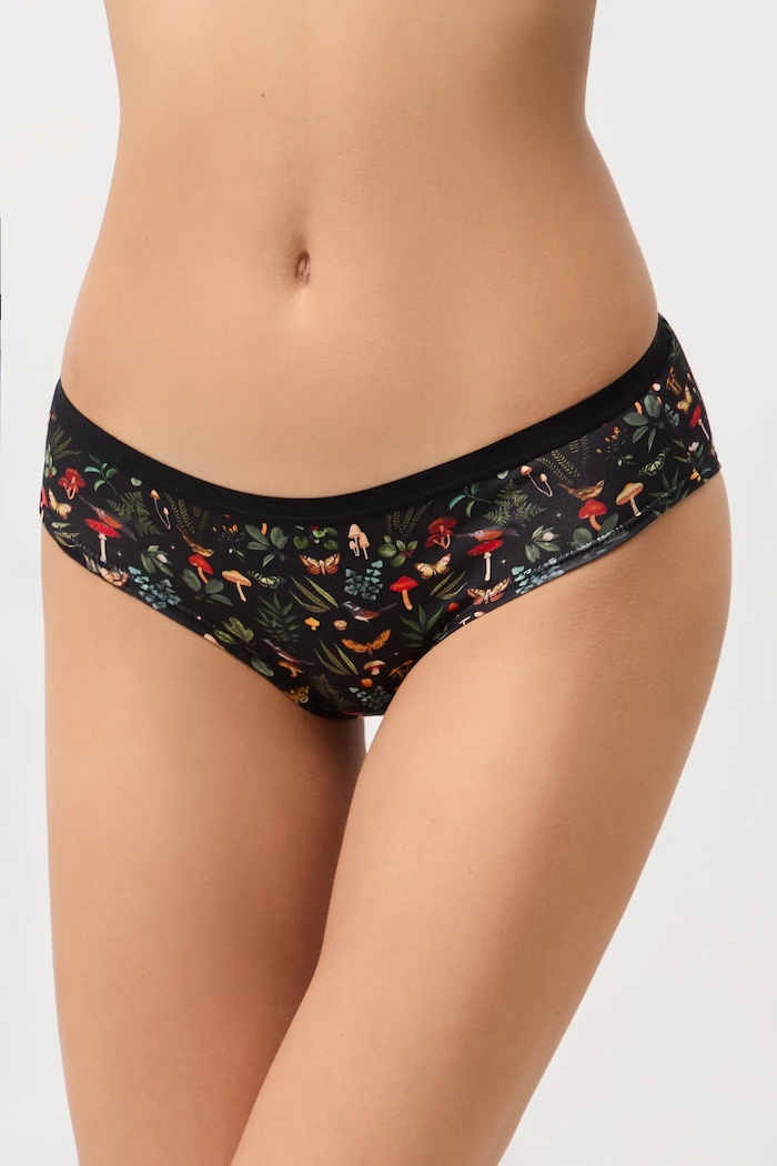 Figi bawełniane damskie briefs z elastanem wzorzyste (3-pack) RW25-BID503