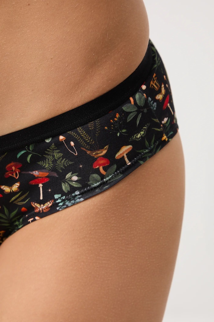 Figi bawełniane damskie briefs z elastanem wzorzyste (3-pack) RW25-BID503