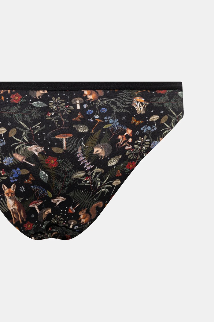 Figi bawełniane damskie briefs z elastanem wzorzyste (3-pack) RW25-BID503 multicolor