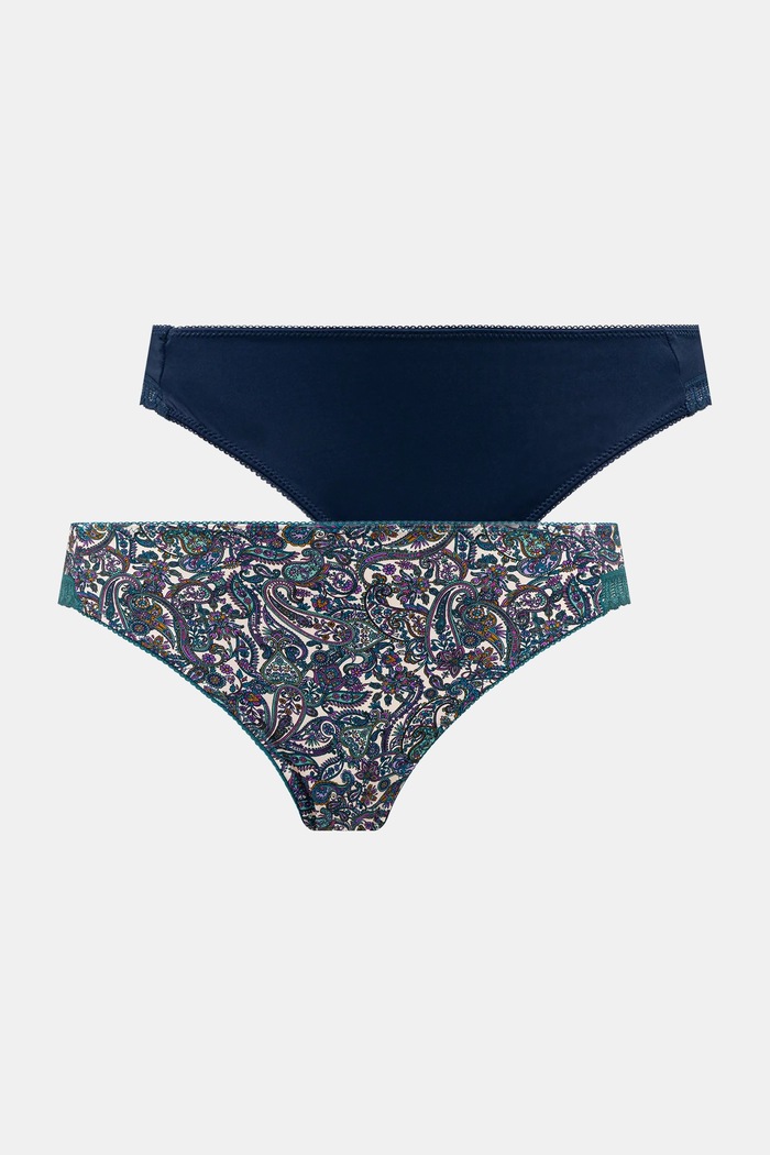 Figi damskie briefs z koronkowymi wstawkami (2-pack) RW25-BID708 multicolor RW25