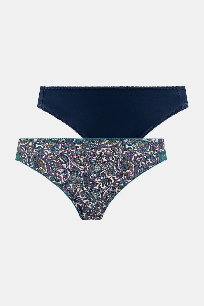 Figi damskie briefs z koronkowymi wstawkami (2-pack) RW25-BID708 multicolor RW25