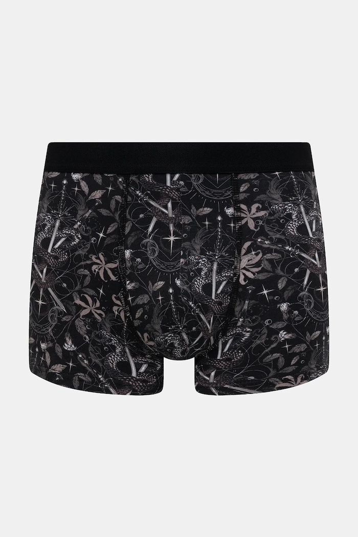 Bokserki bawełniane męskie z elastanem wzorzyste (2-pack) multicolor RW25-BIM301
