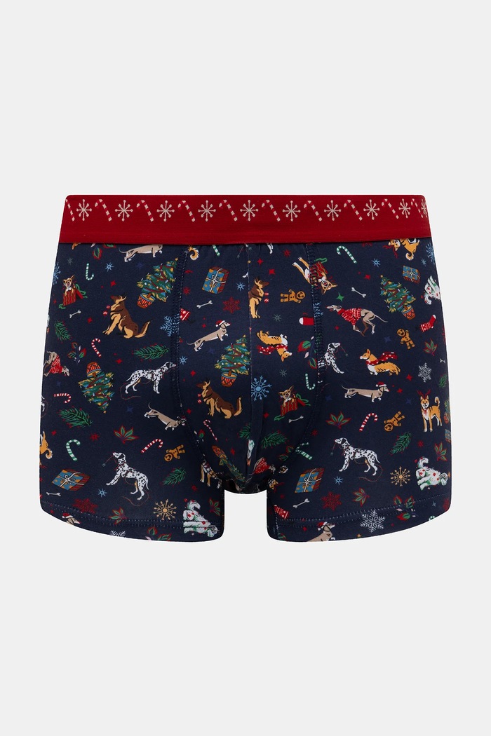Bokserki bawełniane męskie z elastanem świąteczne (2-pack) RW25-BIMA12 multicolor RW25