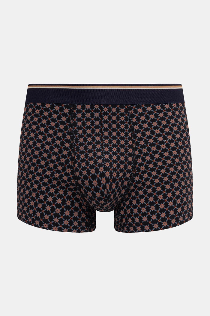 Oblečení Bavlněné boxerky pánské s elastanem a vzorem (2-pack) RW25-BIMB00 vícebarevná