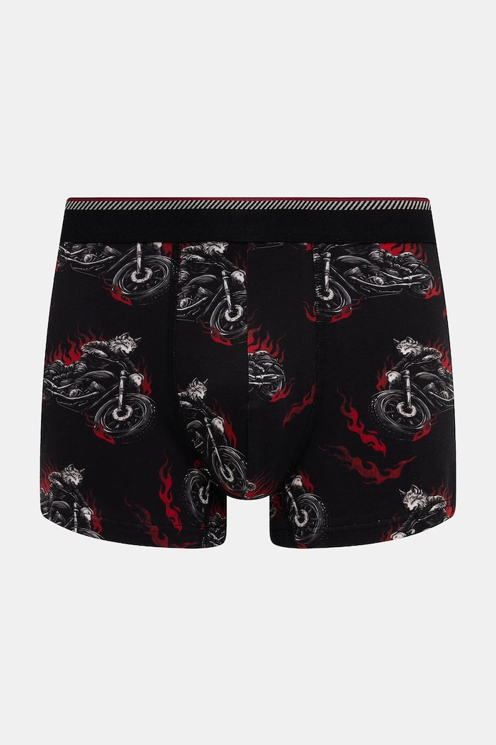Oblečení Bavlněné boxerky pánské s elastanem a vzorem (2-pack) RW25-BIMB03 vícebarevná