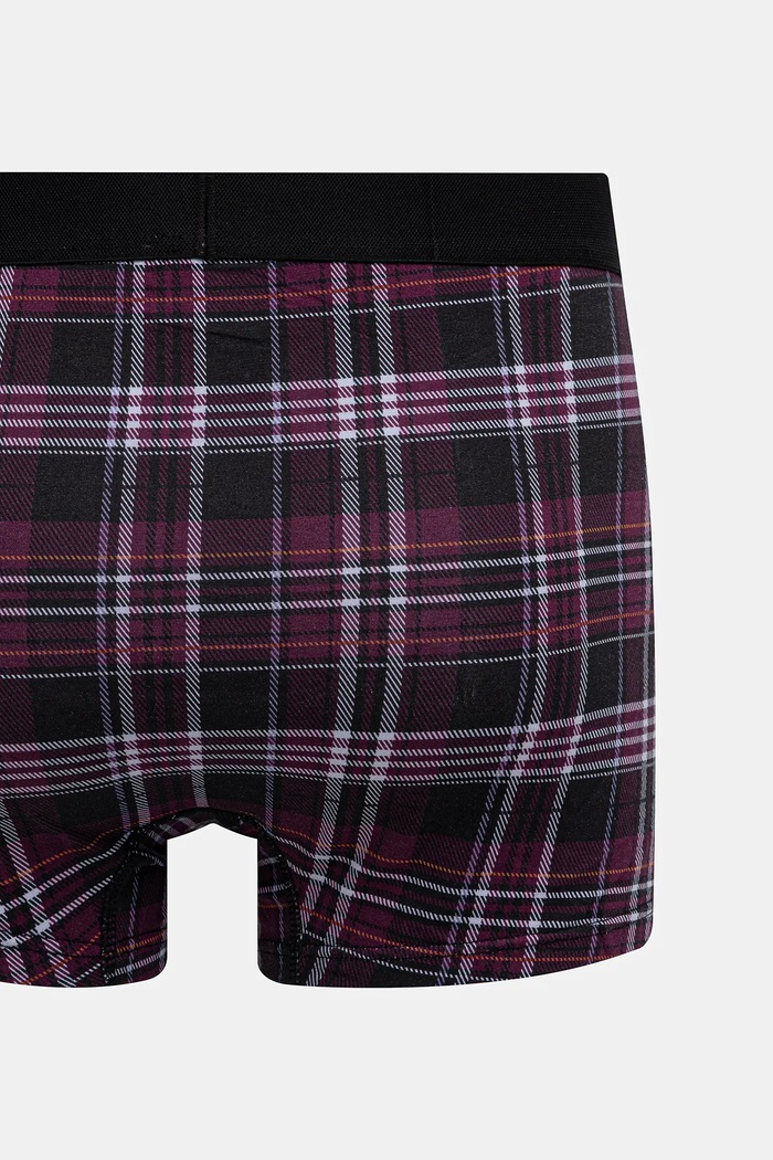 Bavlnené boxerky vzorované s elastanom (2-pack) RW25-BIMB04 viacfarebná