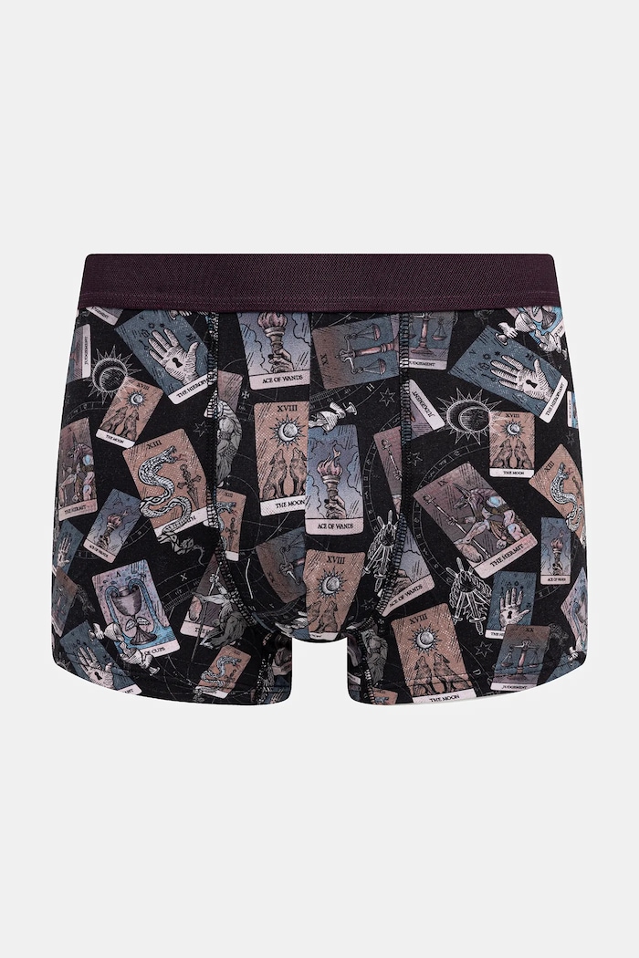 Oblečení Bavlněné boxerky pánské s elastanem a vzorem (2-pack) RW25-BIMB07 vícebarevná