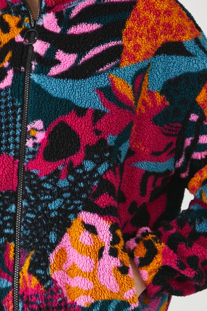 Bluza polarowa oversize wzorzysta RW25-BLD103