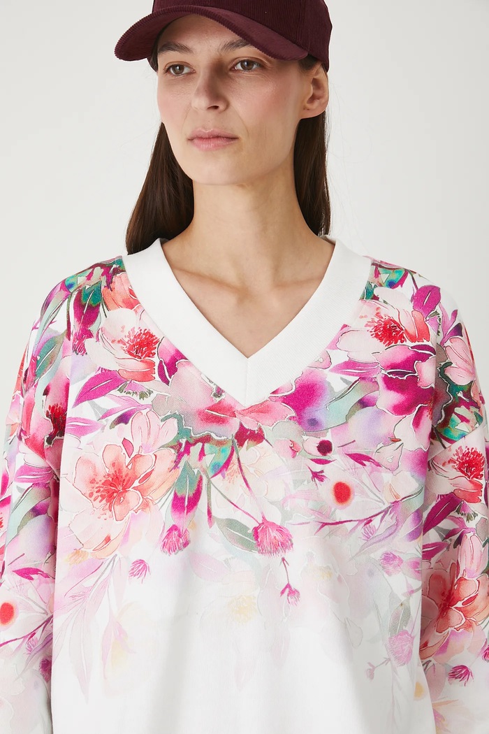 Medicine hanorac de bumbac alb RW25-BLD200