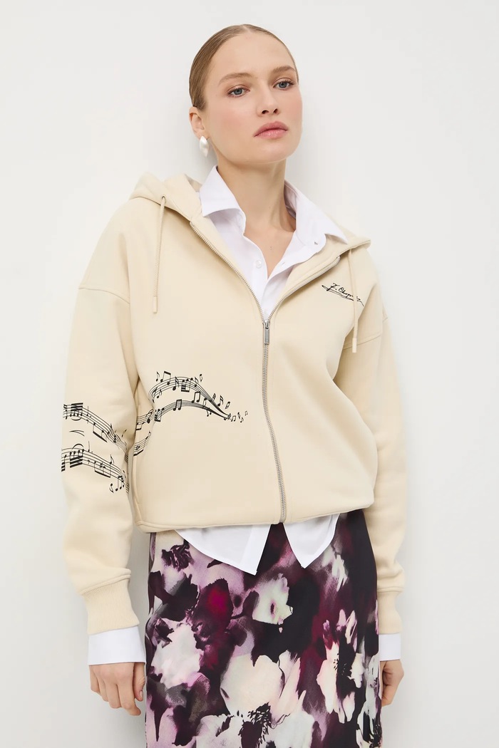 Bluza damska z kolekcji Narodowy Instytut Fryderyka Chopina x Medicine RW25-BLD754 beżowy RW25