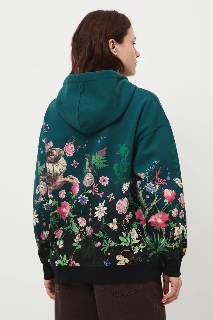 Odzież Bluza damska wzorzysta RW25-BLD902 turkusowy