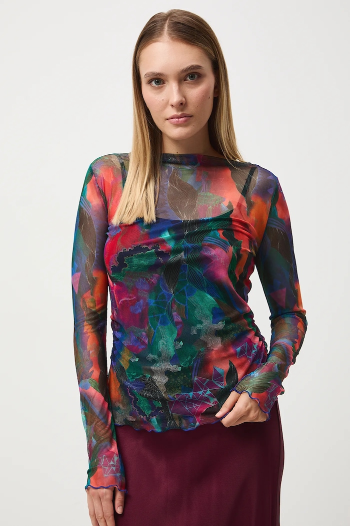 Longsleeve damski z kolekcji Tajemniczy Świat Medicine RW25-BUD550 multicolor