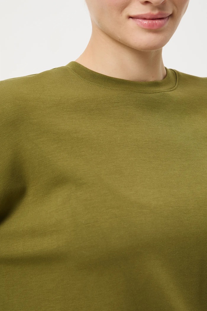 Longsleeve damski gładki z modalem RW25-BUD701