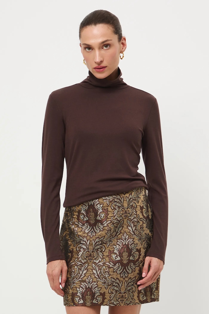 Medicine longsleeve z wełną RW25-BUD802 brązowy RW25
