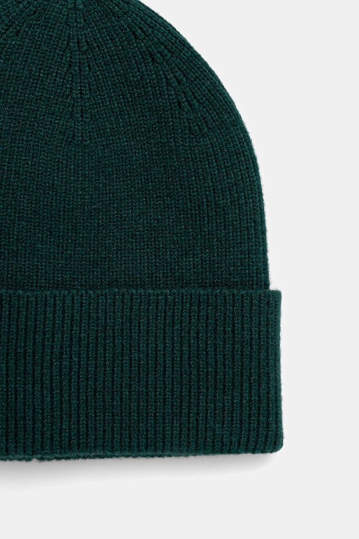Czapka damska beanie prążkowana turkusowy RW25-CDD040