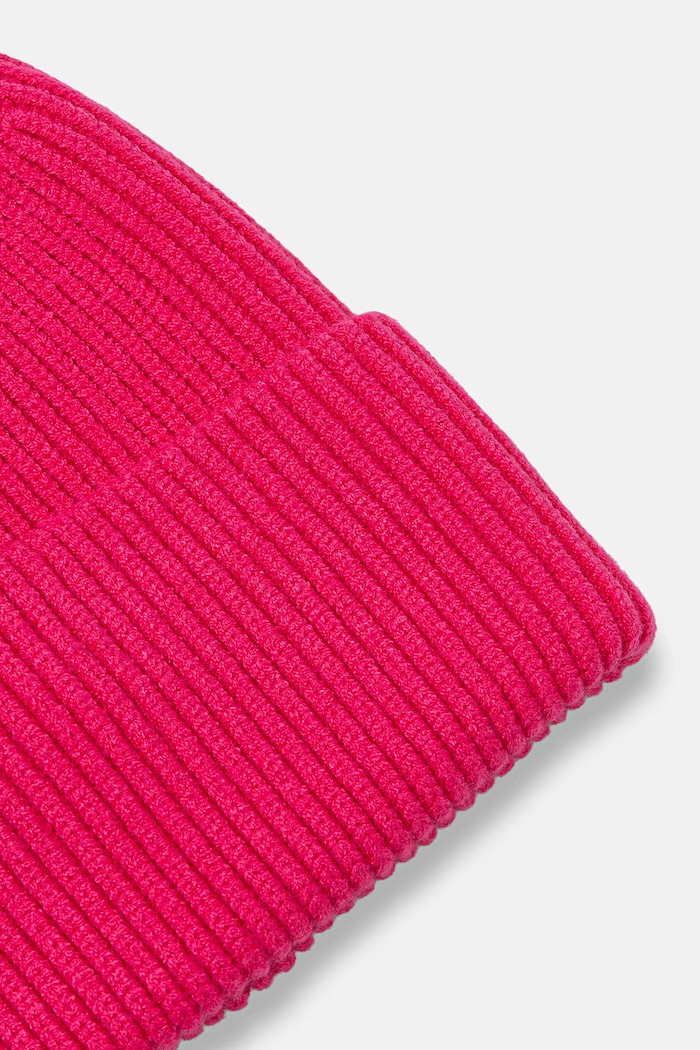 Akcesoria Czapka beanie damska z wiskozą RW25-CDD052 różowy