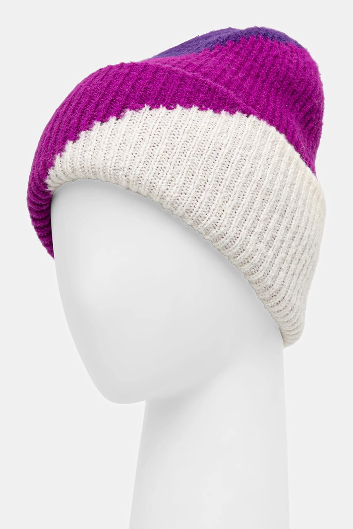 Akcesoria Czapka damska beanie wzorzysta RW25-CDD700 multicolor