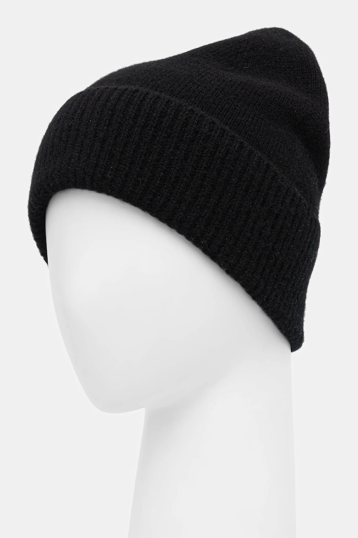 Akcesoria Czapka damska z wełny merino RW25-CDD709 czarny