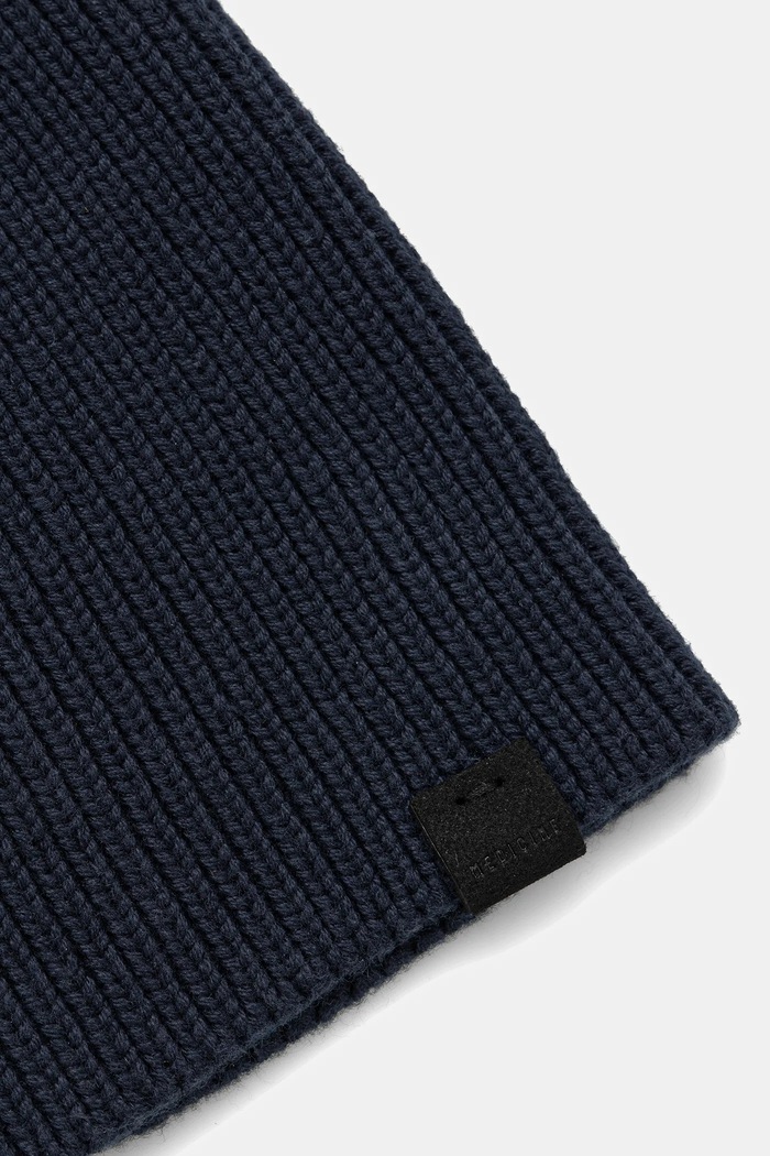 Czapka męska beanie prążkowana granatowy RW25-CDM051