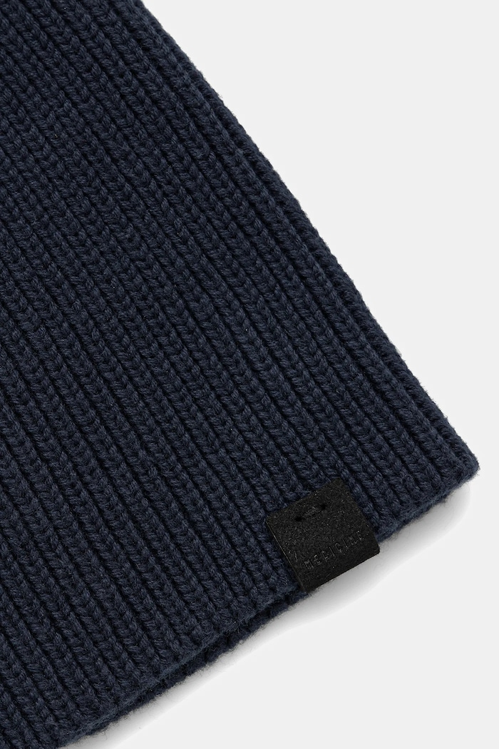 Czapka męska beanie prążkowana granatowy RW25-CDM051